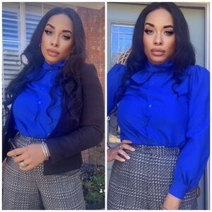 Elegant Blue Women's Top- Vault